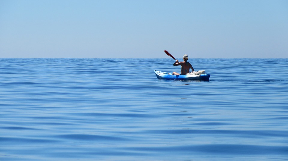 Kayak en plaine mer